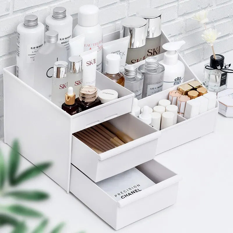 White Makeup Storage Box